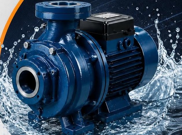 Bomba de agua centrífuga azul